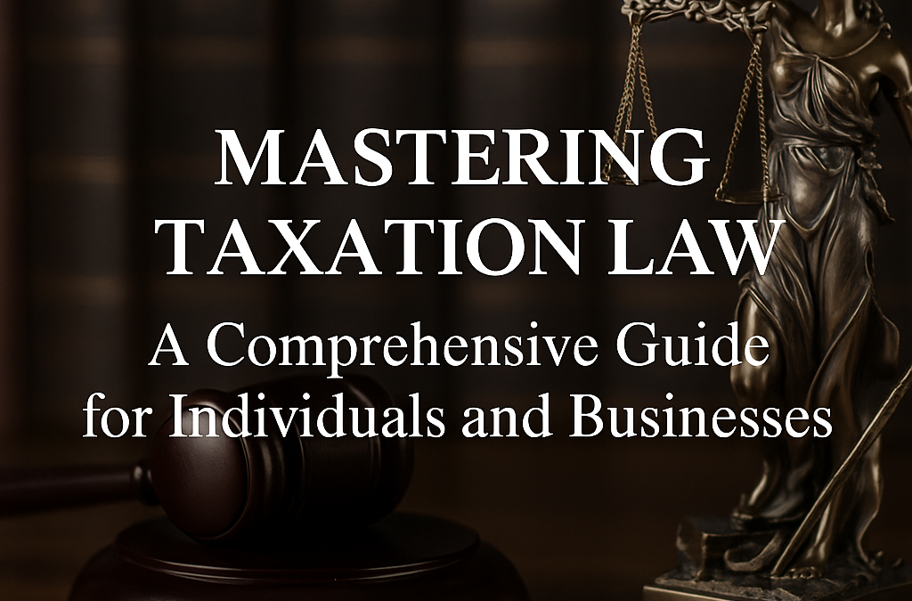 Mastering Taxation Law: A Comprehensive Guide for Individuals and Businesses