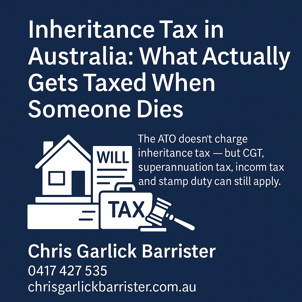 Inheritance Tax in Australia: What Actually Gets Taxed When Someone Dies