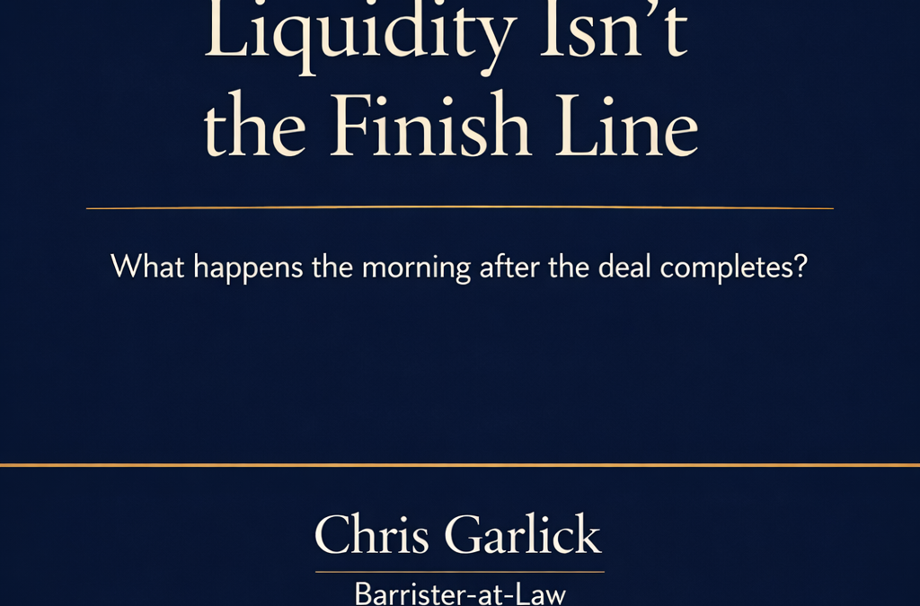 Business Exit Planning Australia: Why Liquidity Isn’t the Finish Line | Chris Garlick Barrister