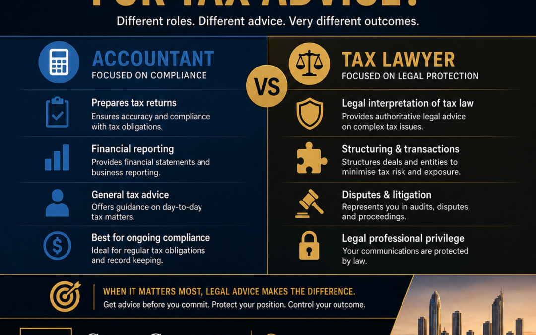 Tax Lawyer vs Accountant Australia: Who Should You Trust for Tax Advice?