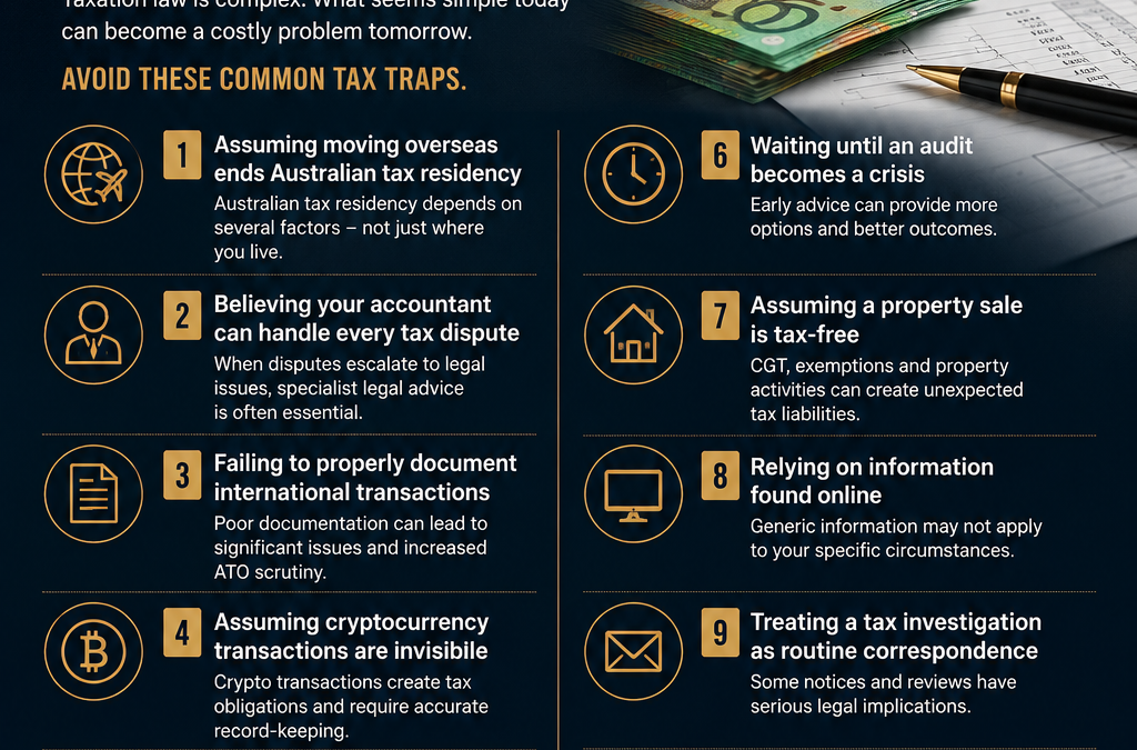 10 Tax Traps That Could Cost Australians Thousands of Dollars get Legal Advice