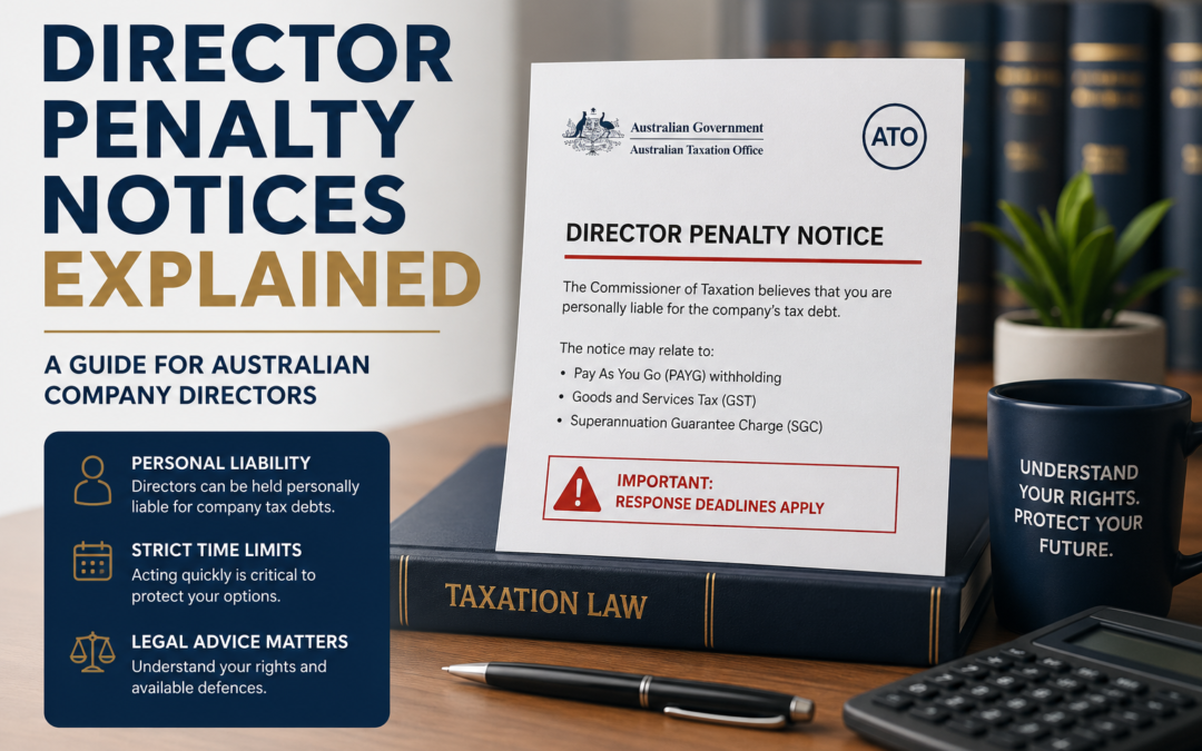 Received a Director Penalty Notice? What Every Australian Company Director Needs to Know